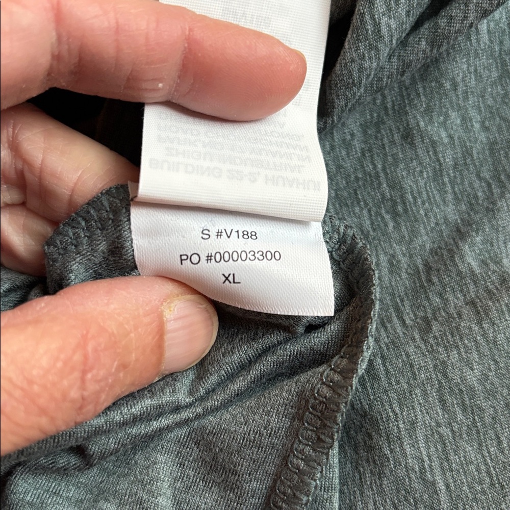 Vuori strato tech polo short sleeve shirt size XL green heather super soft - Picture 6 of 6
